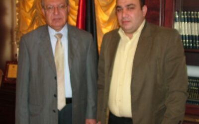ممثل منظمة التحرير الفلسطينية في لبنان يستقبل ممثل (راصد) في لبنان