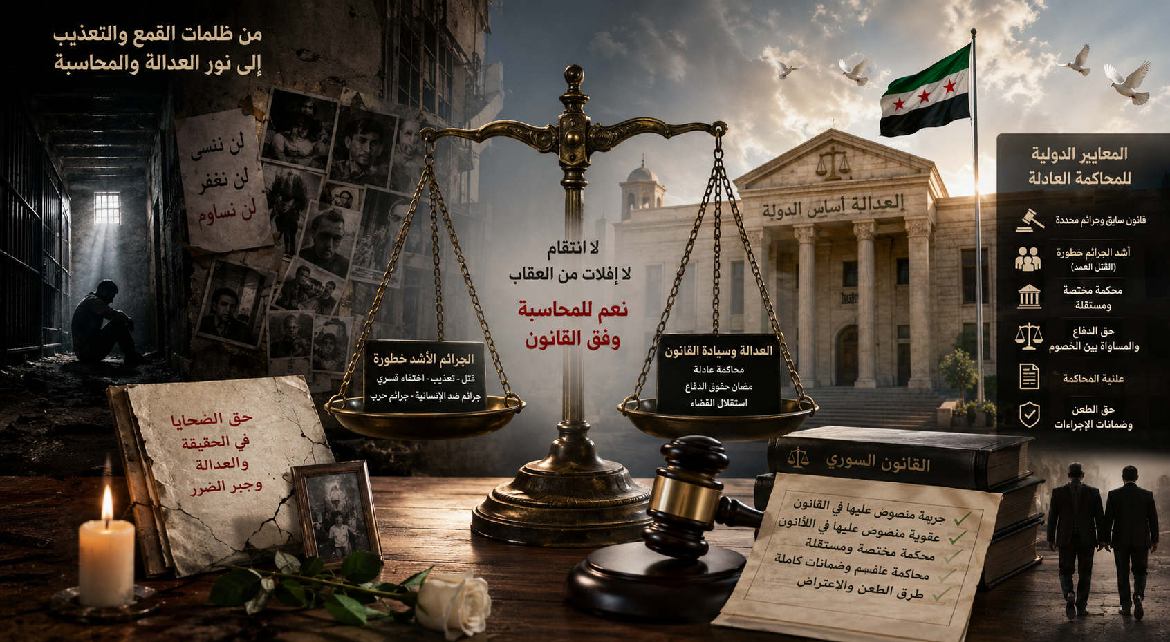 حين تكون الجريمة أكبر من الشعارات: أحكام الإعدام في سوريا بين حق الضحايا والقانون الدولي